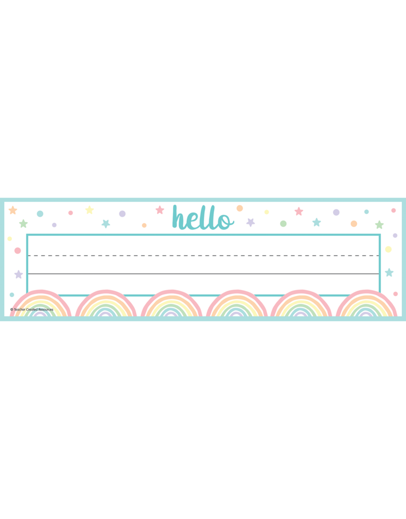 Pastel Pop Flat Name Plates