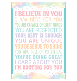 Pastel Pop I Believe In You Positive Poster