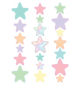 Pastel Pop Stars Accents - Assorted Sizes