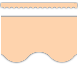 Peach Scalloped Border Trim