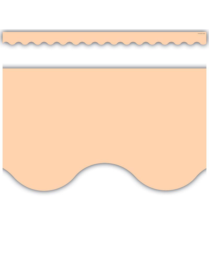 Peach Scalloped Border Trim