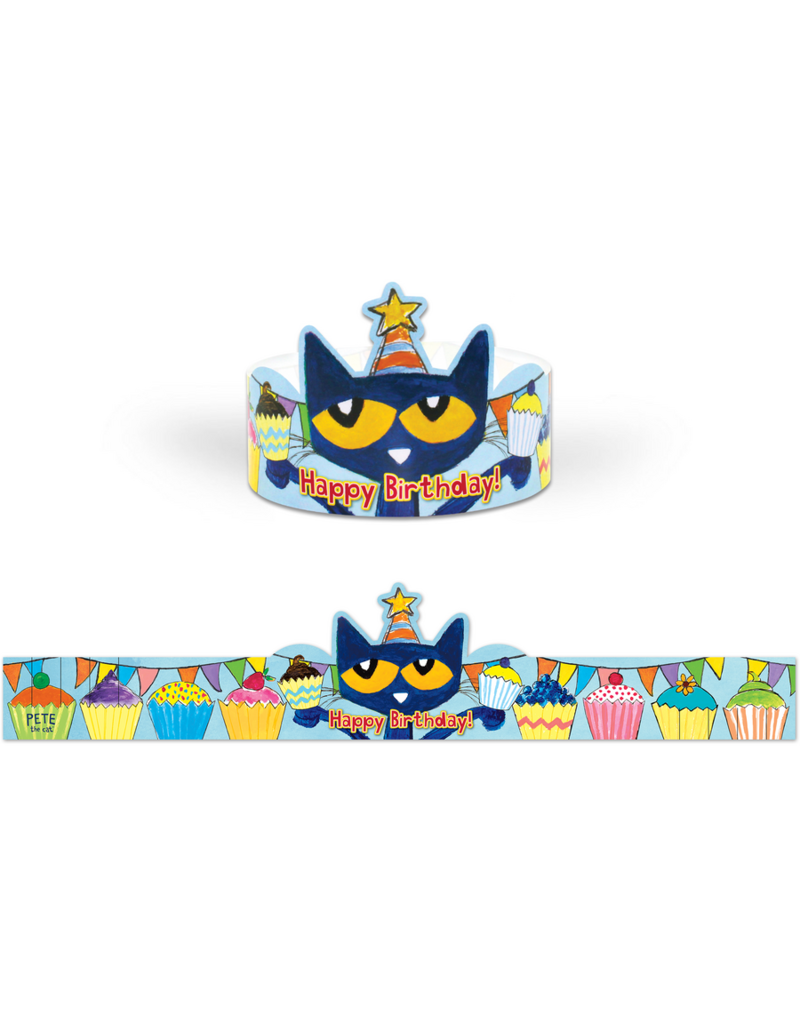 Pete the Cat Happy Birthday Crowns