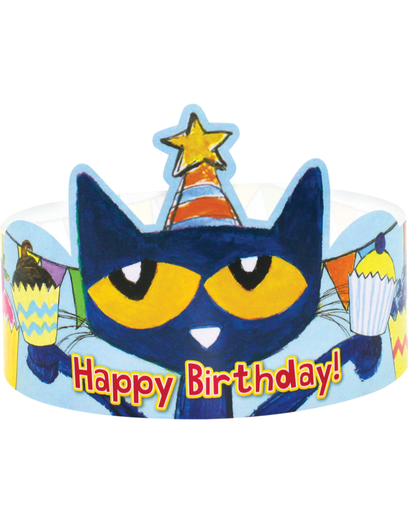 Pete the Cat Happy Birthday Crowns