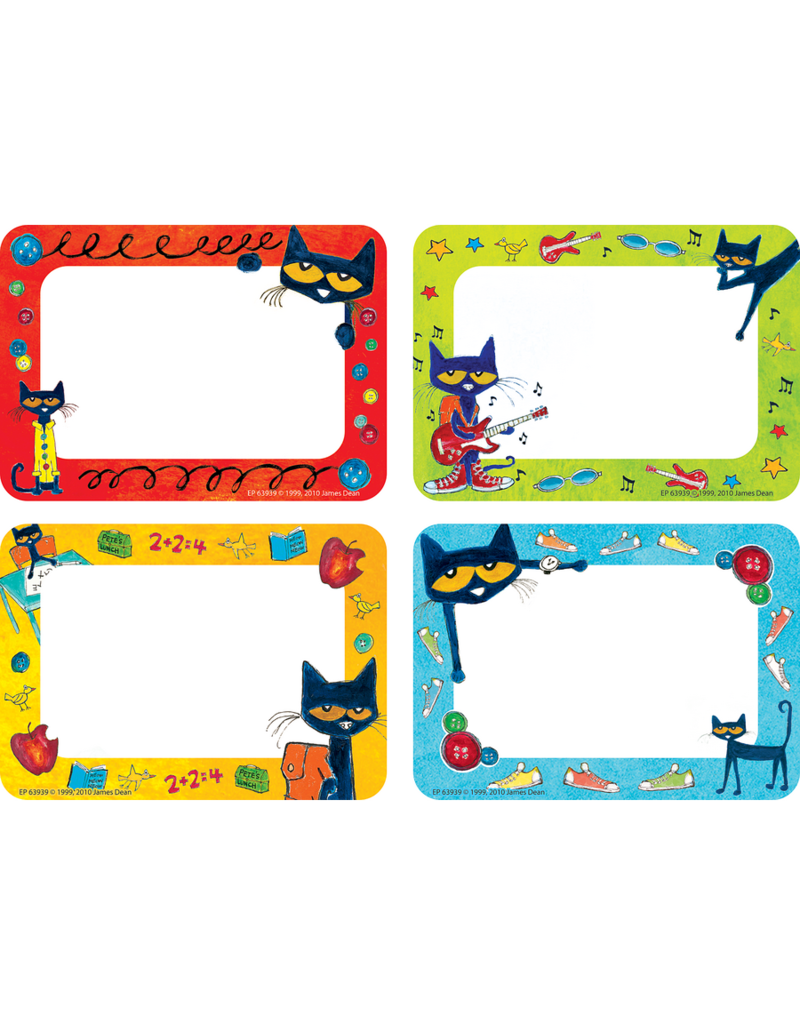 Pete the Cat Name Tags/Labels Multi Pack Tools 4 Teaching