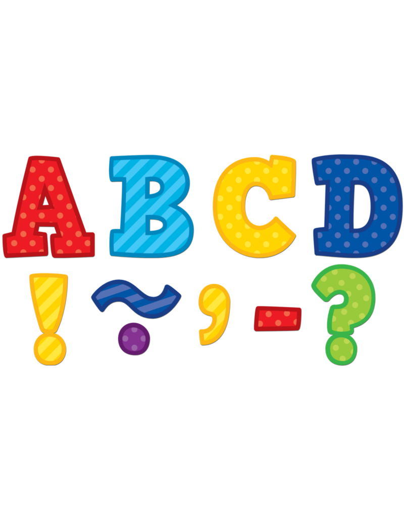 Playful Patterns Bold Block 3" Magnetic Letters