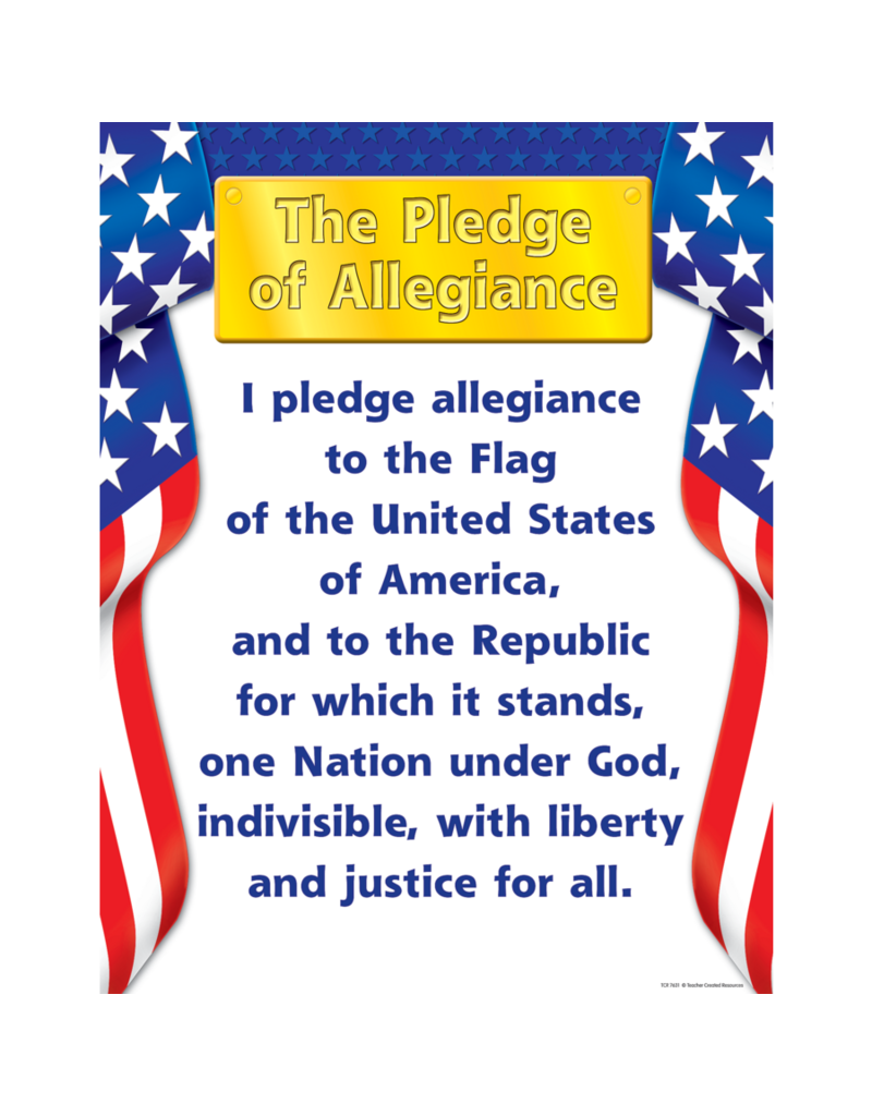 Pledge of Allegiance Chart