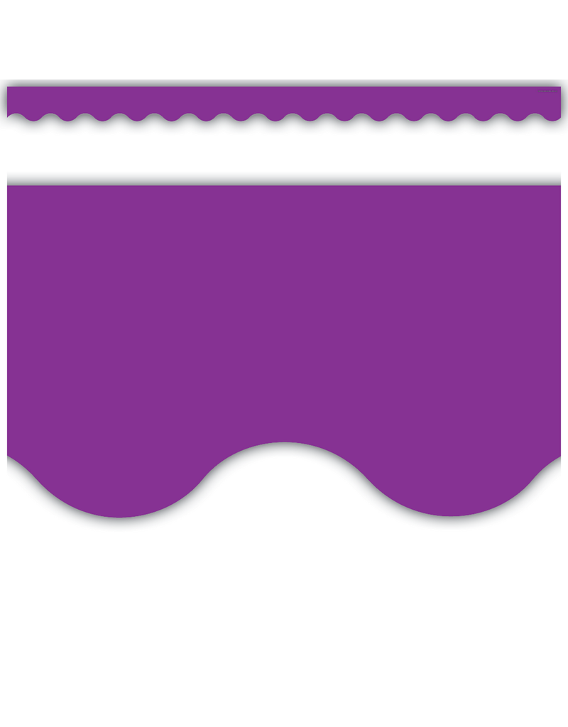 Purple Scalloped Border