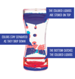 Red & Blue Liquid Motion Bubbler