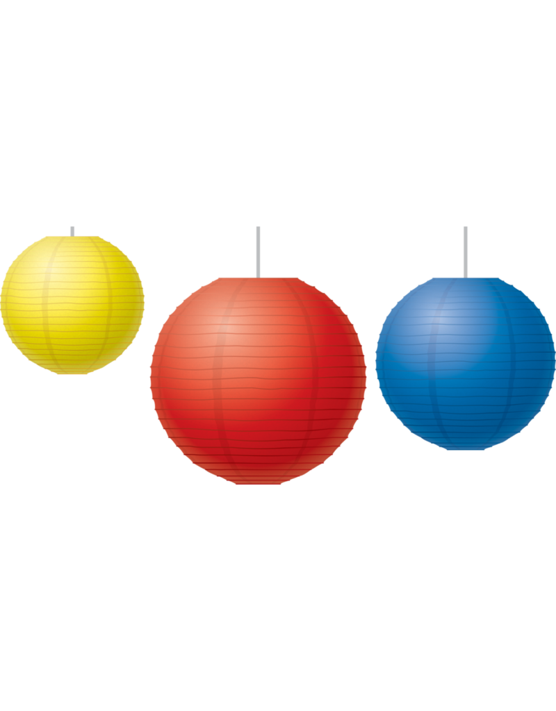 Red, Yellow & Blue Paper Lanterns Tools 4 Teaching
