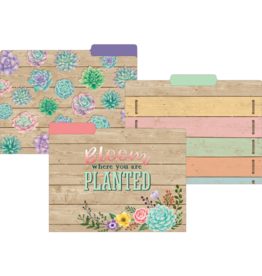 Rustic Bloom File Folders