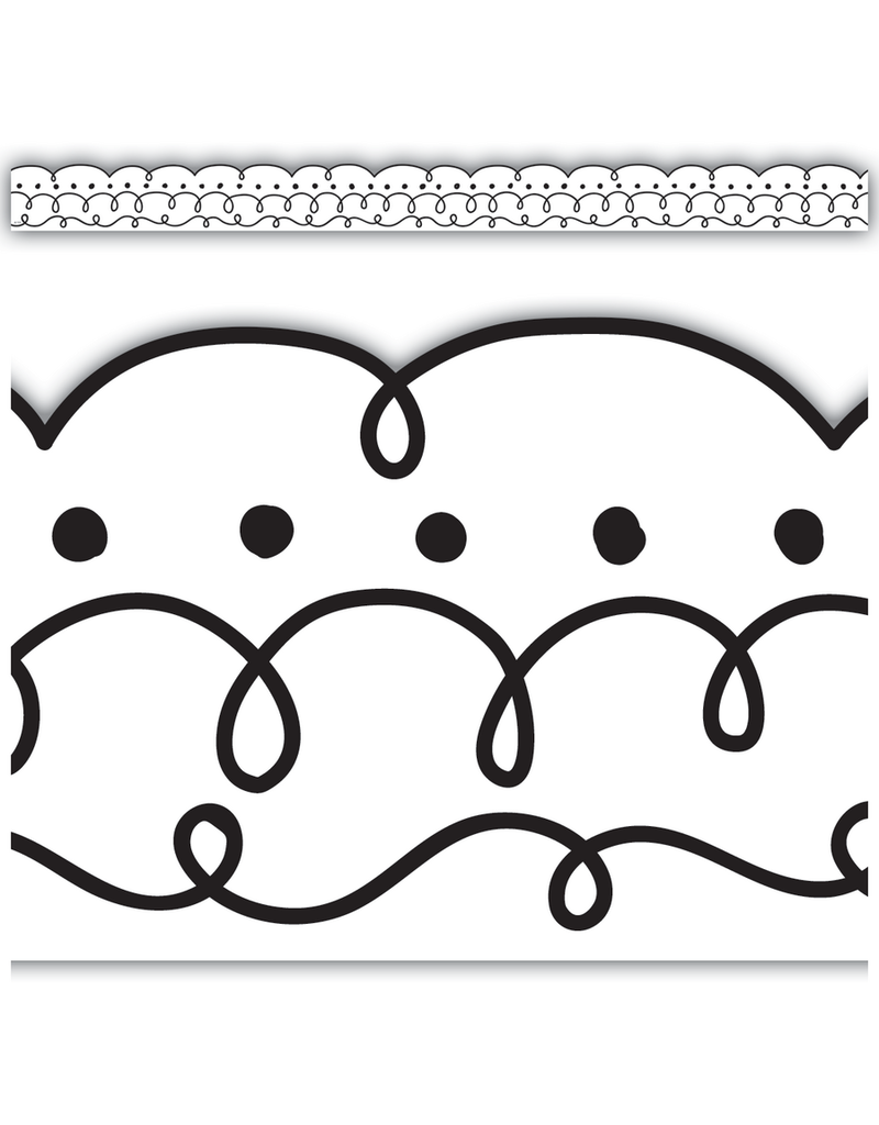 Squiggles and Dots Die-Cut Border Trim