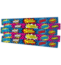 Superhero Super Student Slap Bracelets