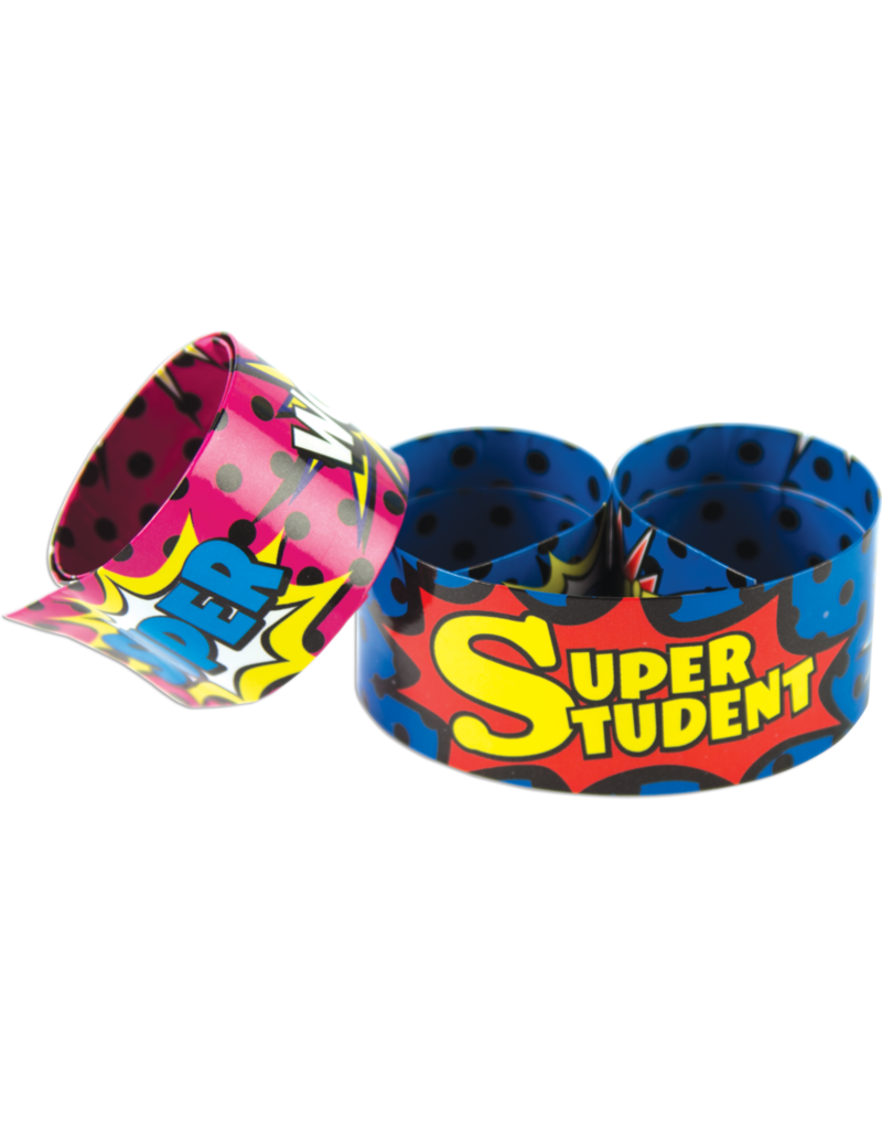 Superhero Super Student Slap Bracelets