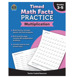 Timed Math Facts Book:  Multiplication (Grades 3-5)