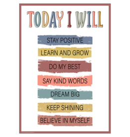 Wonderfully Wild Today I Will Positive Poster