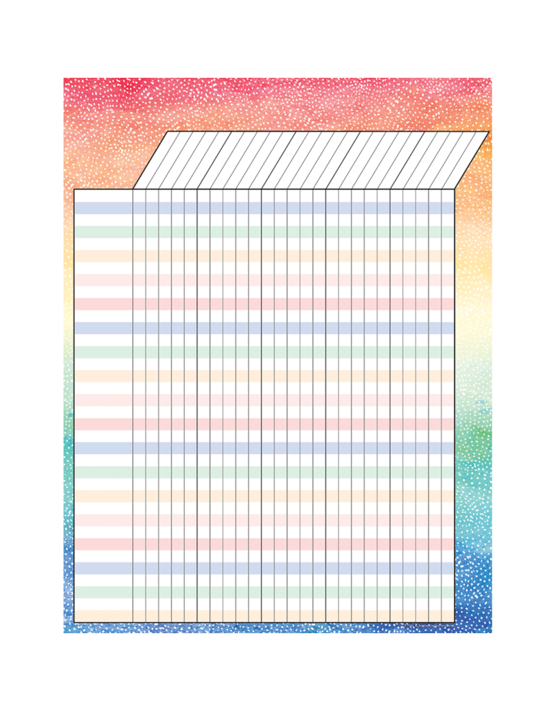 Watercolor Incentive Chart