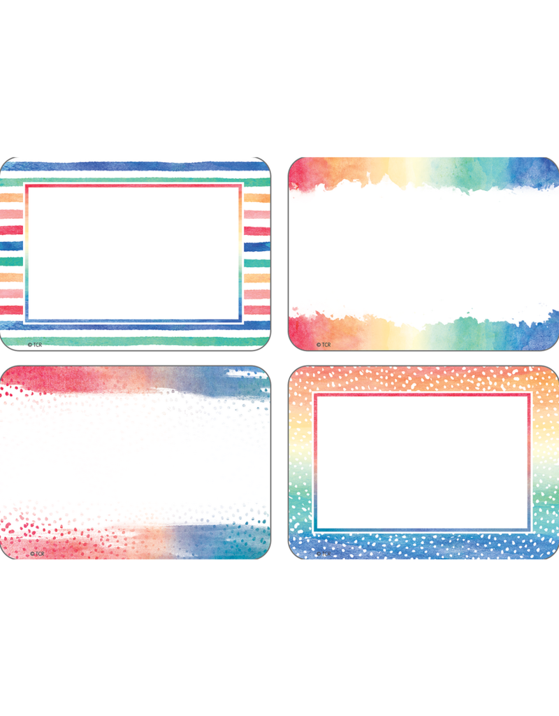 Watercolor Name Tags/Labels - Multi-Pack