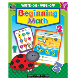 Write-On/Wipe-Off Book: Beginning Math