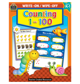 Write-On/Wipe-Off Book: Counting 1-100