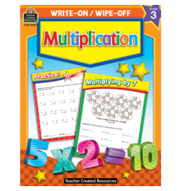 Write-On/Wipe-Off Book: Multiplication