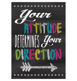 Your Attitude Determines Your Direction Positive Poster