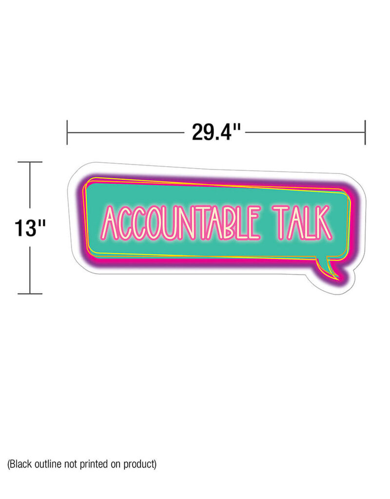 Accountable Talk Bulletin Board Set Grade 2-8
