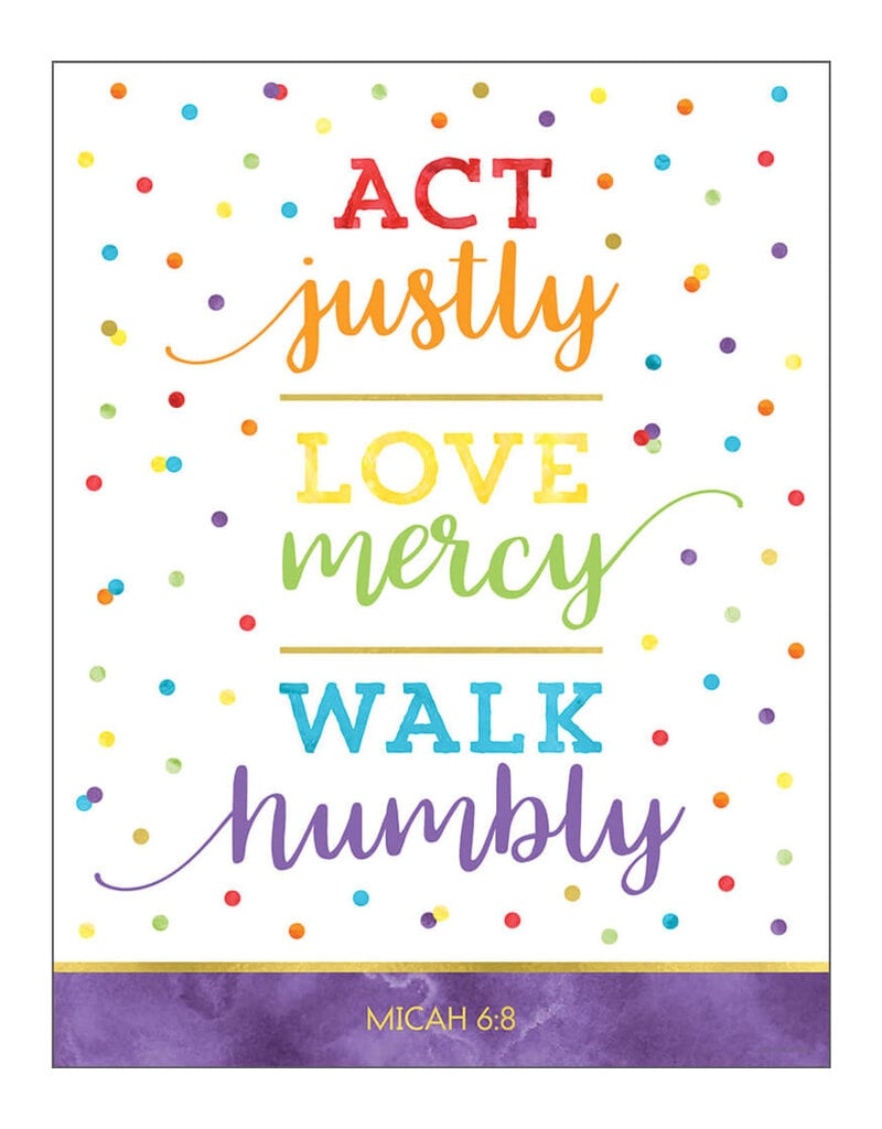 Act Justly Love Mercy Walk Humbly Chart