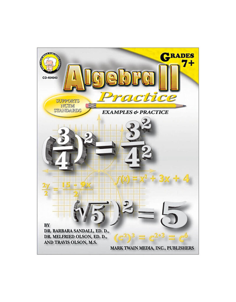 Algebra II Practice Resource Book Grade 7-12 Paperback