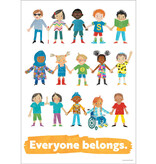 All Are Welcome: Everyone belongs. Poster