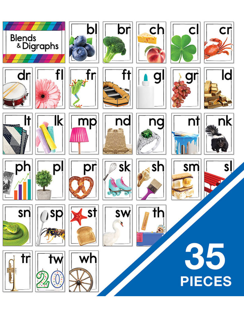 Blends and Digraphs Bulletin Board Set Grade K-2