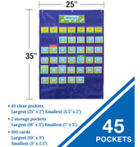 Blue Deluxe Calendar Pocket Chart