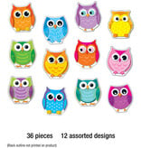 Colorful Owls Cutouts