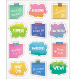 Creatively Inspired Doodle Motivational Shape Stickers