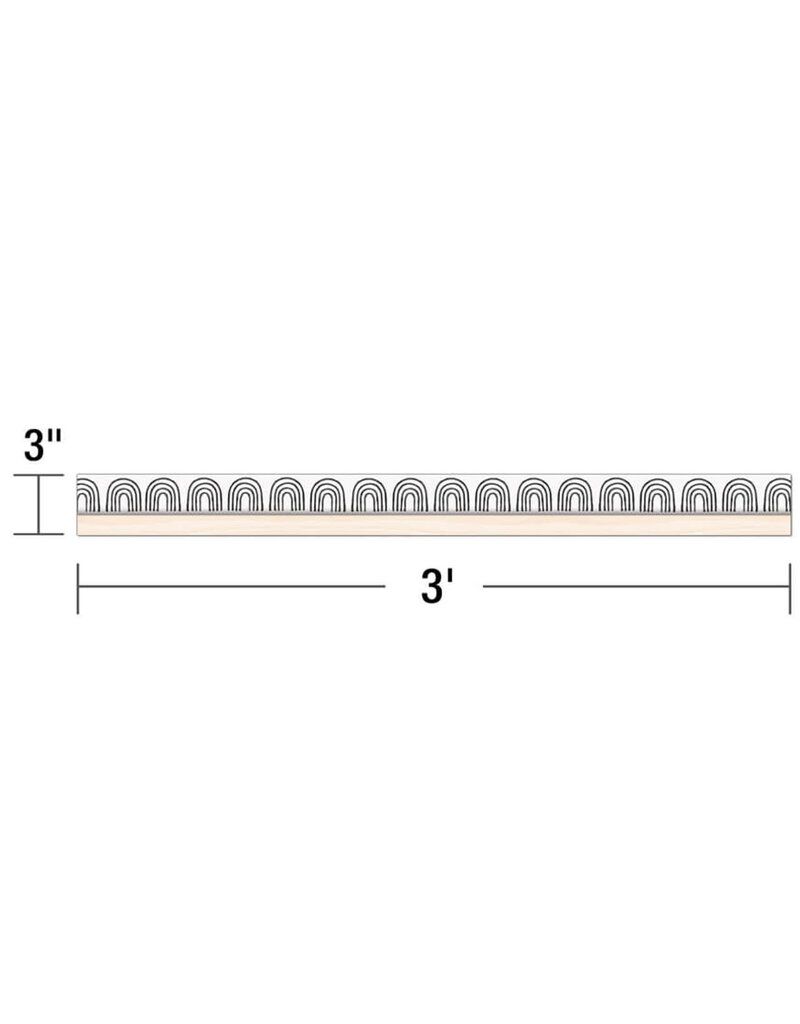 Creatively Inspired Black & White Rainbows Straight Bulletin Board Borders