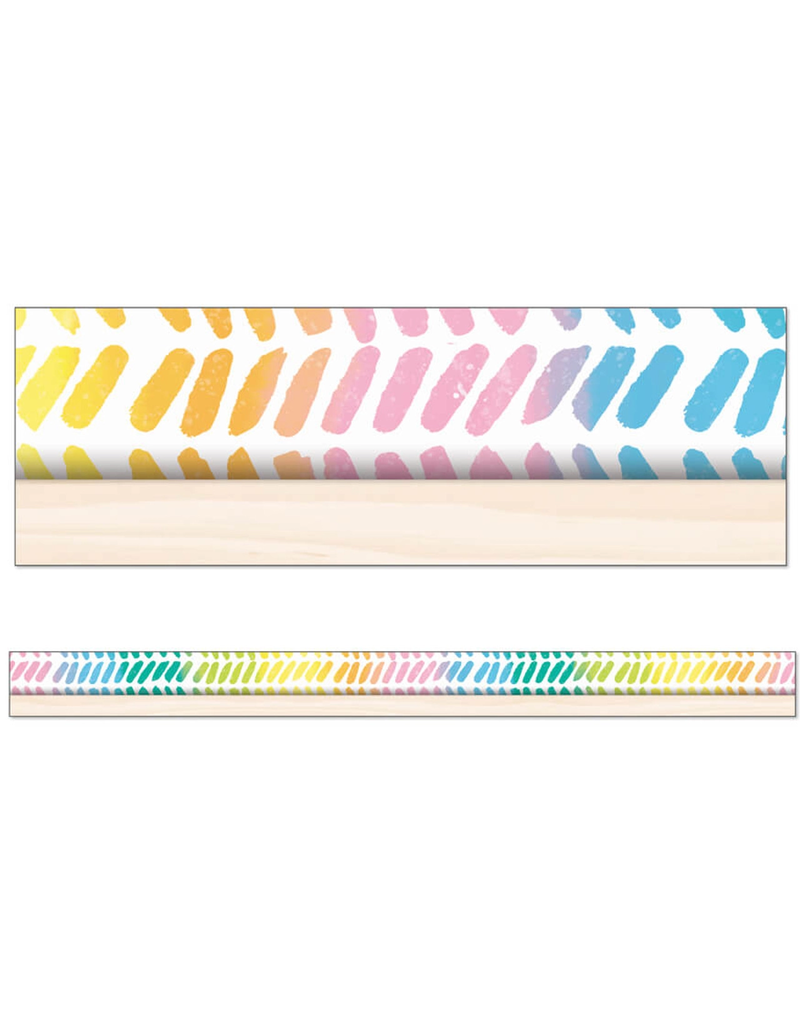 *Creatively Inspired Watercolor Chevron Straight Bulletin Board Borders