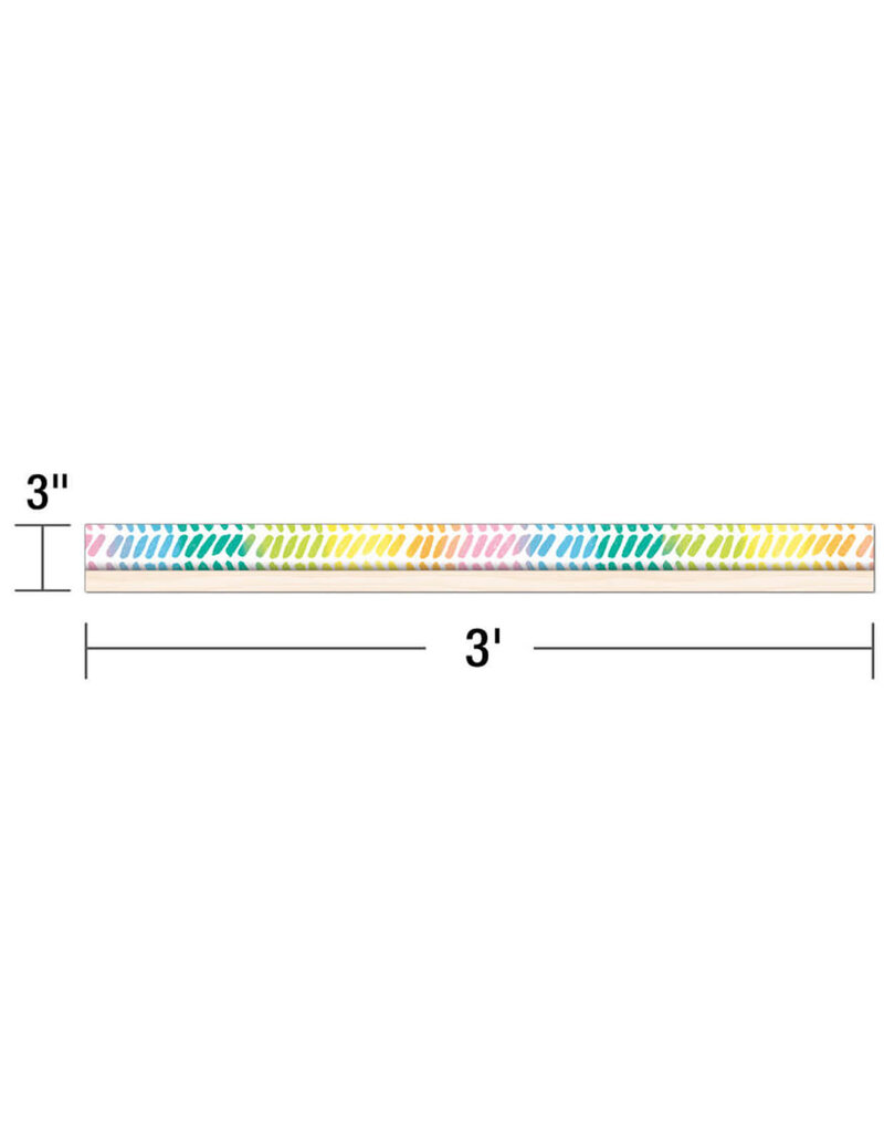 *Creatively Inspired Watercolor Chevron Straight Bulletin Board Borders