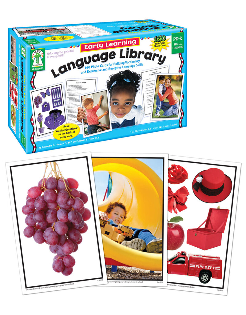 Early Learning Language Library Learning Cards Grade PK-K