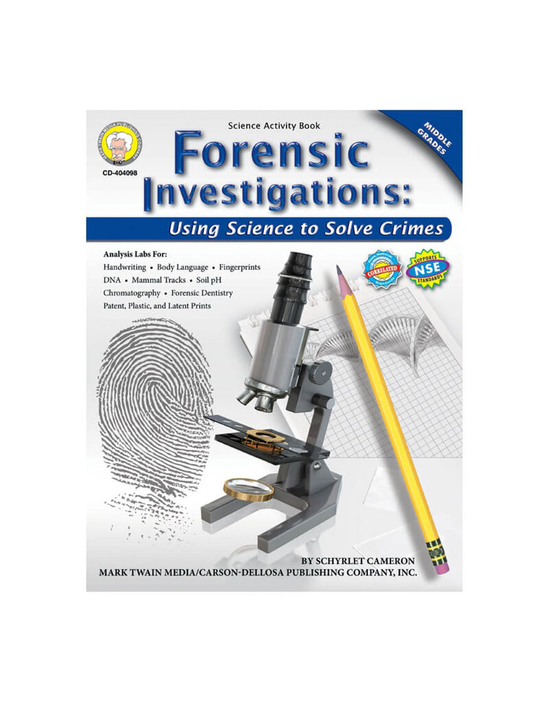 Forensic Investigations Resource Book Grade 6-8 Paperback