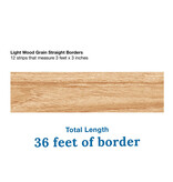 Grow Together Light Wood Grain Straight Bulletin Board Borders