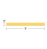 Grow Together Yellow with Painted Dots Scalloped Bulletin Board Borders