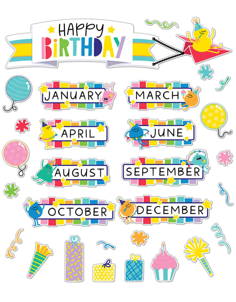 Happy Place Birthday Bulletin Board Set - Tools 4 Teaching