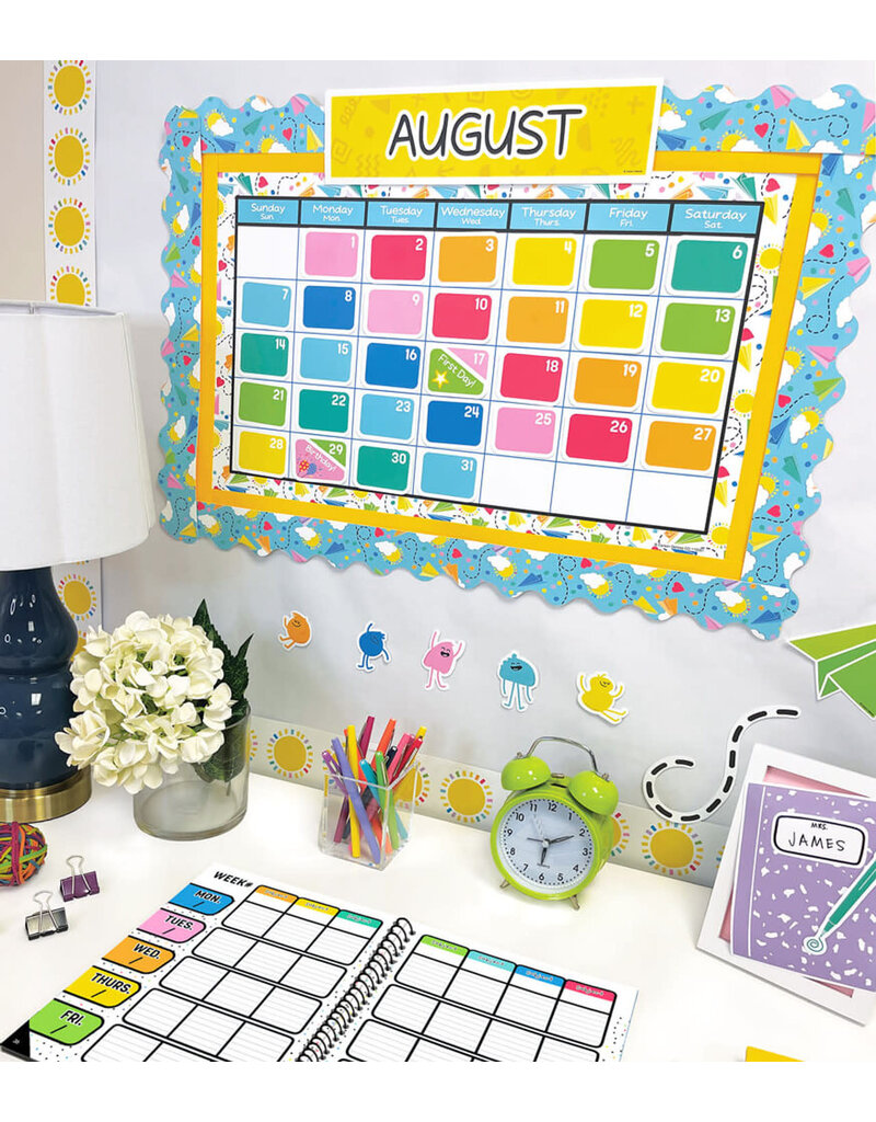 Happy Place Calendar Bulletin Board Set