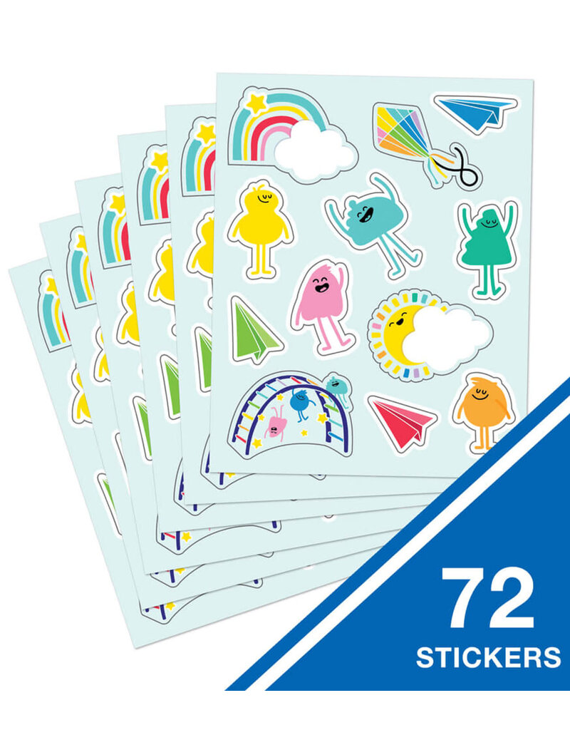 Happy Place Shape Stickers