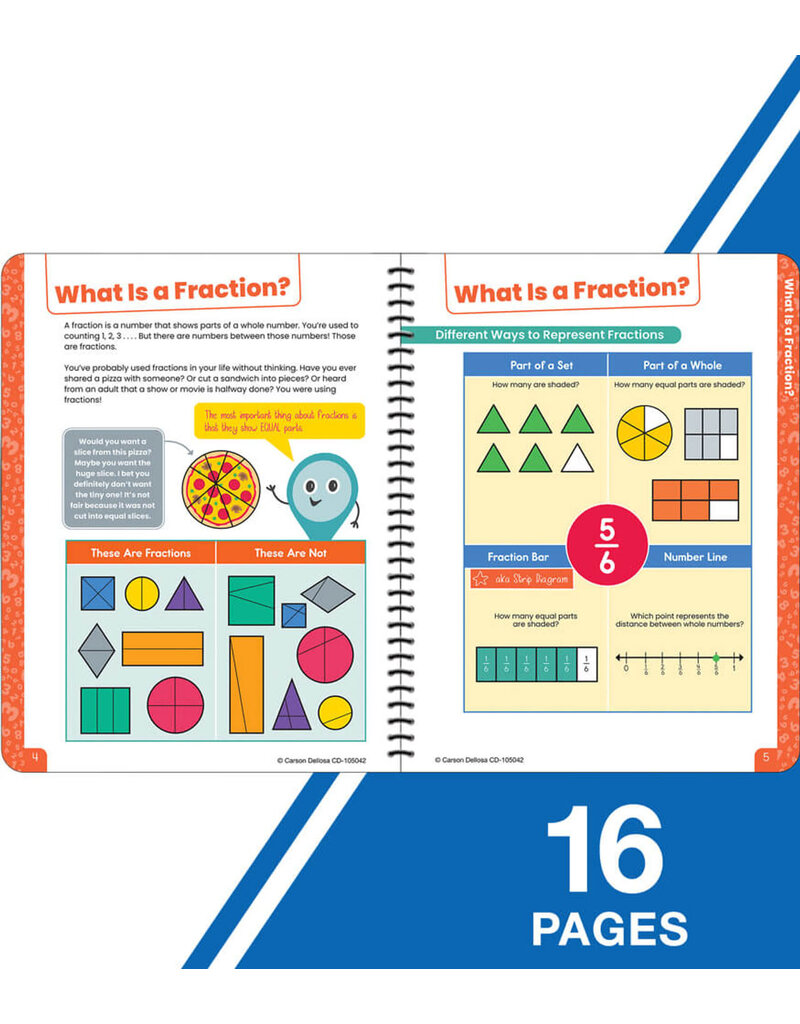 Intro to Fractions Resource Book Grade 2-4 Spiral