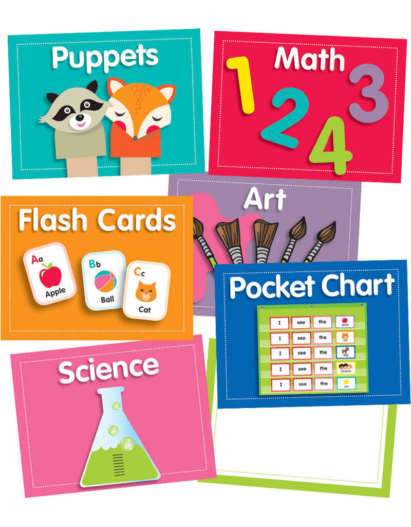 *Just Teach Center Cards Mini Bulletin Board Set
