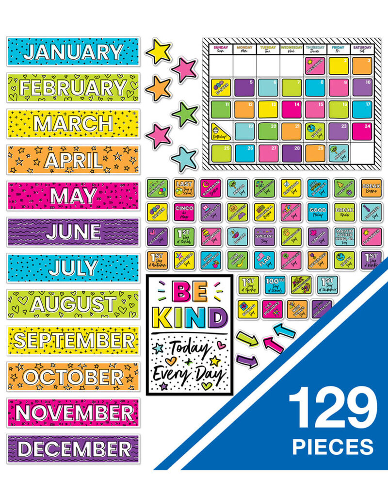 Kind Vibes Calendar Bulletin Board Set