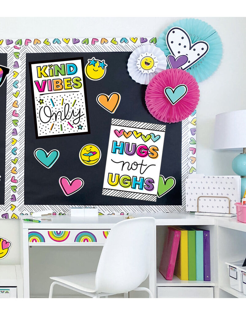 Kind Vibes Jumbo Doodle Hearts Extra Large Cutouts