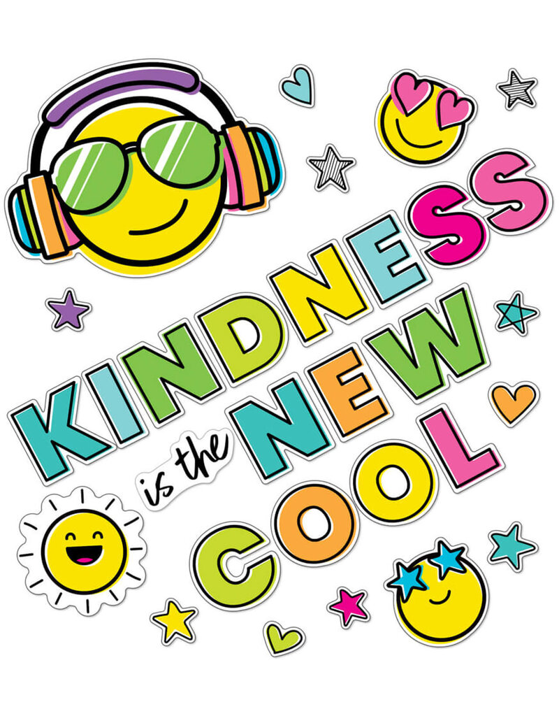 Carson Dellosa Education Kind Vibes Kindness Is the New Cool Bulletin Board Set