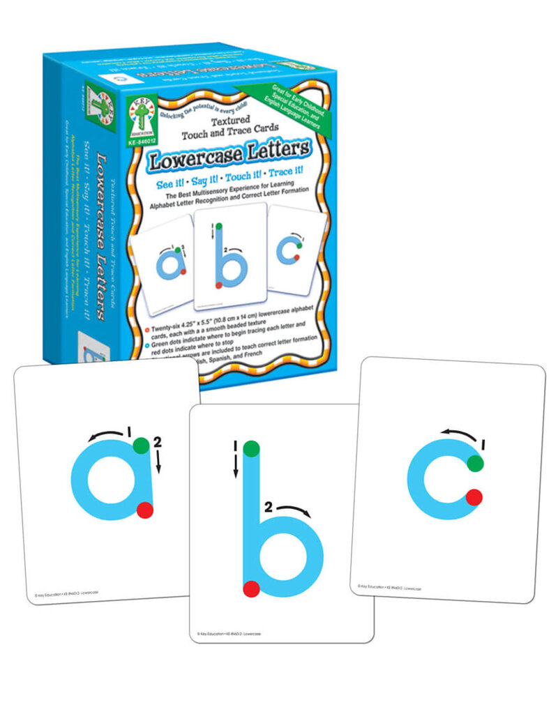 Textured Touch and Trace: Lowercase Manipulative Grade PK-3