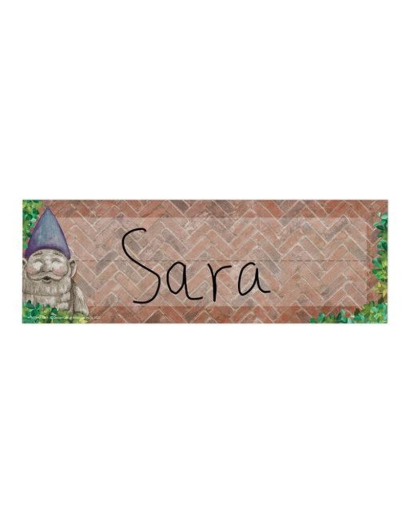 Curiosity Garden Name Plate Self Adhesive Tools 4 Teaching